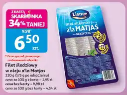 Auchan Filet śledziowy w oleju a'la Matjas oferta