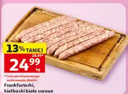 Auchan Frankfurterki, kiełbaski białe surowe oferta