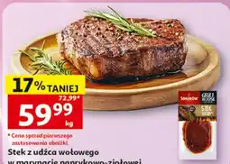 Auchan Stek z udźca wołowego w marynacie paprykowo-ziołowej oferta