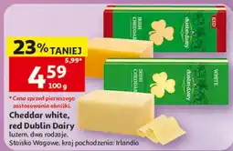 Auchan Cheddar white, red Dublin Dairy oferta