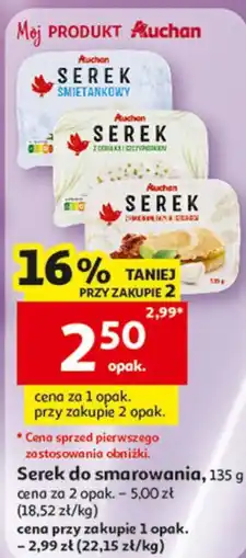 Auchan Serek do smarowania Auchan oferta