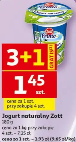 Auchan Jogurt naturalny Zott oferta