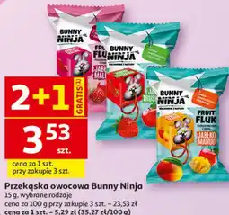 Auchan Przekąska owocowa Bunny Ninja oferta