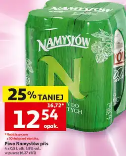 Auchan Piwo Namysłów pils oferta