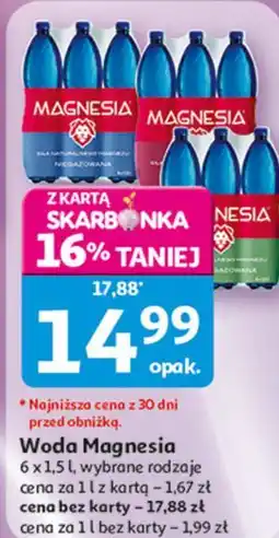 Auchan Woda Magnesia oferta