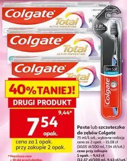 Auchan Pasta lub szczoteczka do zębów Colgate oferta