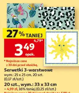 Auchan Serwetki 3-warstwowe oferta
