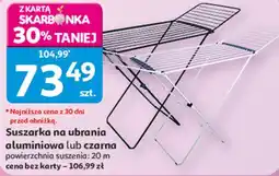 Auchan Suszarka na ubrania aluminiowa lub czarna oferta