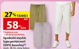Auchan Spodenki męskie typu pantacourt Inextenso oferta