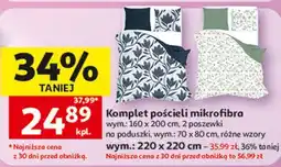 Auchan Komplet pościeli mikrofibra oferta