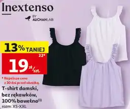 Auchan T-shirt damski bez rękawów Inextenso oferta