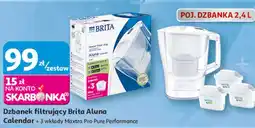 Auchan Dzbanek filtrujący Brita Aluna Calendar + 3 wkłady Maxtra Pro Pure Performance oferta