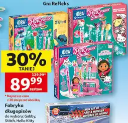 Auchan Fabryka długopisów do wyboru: Gabby, Stitch, Hello Kitty oferta