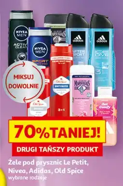 Auchan Żele pod prysznic Le Petit, Nivea, Adidas, Old Spice oferta