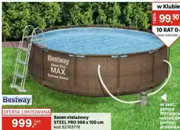 Leroy Merlin Basen stelażowy STEEL PRO 366 x 100 cm oferta