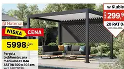 Leroy Merlin Pergola bioklimatyczna manualna CLIMA ASTRA Naterial oferta