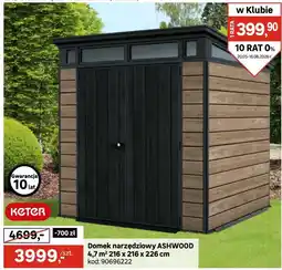 Leroy Merlin Domek narzędziowy ASHWOOD oferta