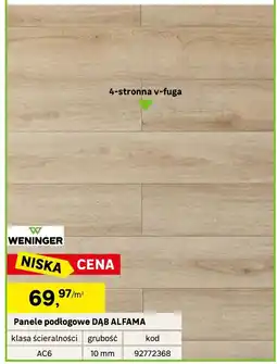 Leroy Merlin Panele podłogowe DĄB ALFAMA oferta