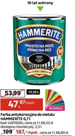 Leroy Merlin Farba antykorozyjna do metalu HAMMERITE oferta