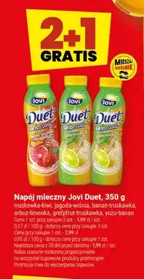 Twój Market Napój mleczny Jovi Duet truskawka-kiwi oferta