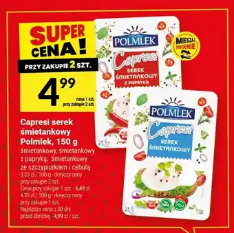 Twój Market Capresi serek śmietankowy Polmlek oferta