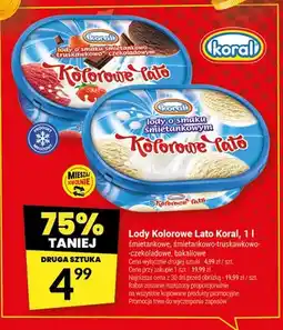 Twój Market Lody Kolorowe Lato Koral śmietankowe oferta