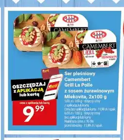 Twój Market Ser pleśniowy Camembert Grill La Polle z sosem żurawinowym Mlekovita 2-pak oferta