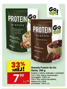 Twój Market Granola Protein Go On Sante brownie z wiśnią oferta