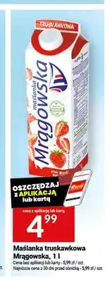Twój Market Maślanka truskawkowa Mrągowska oferta