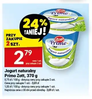 Twój Market Jogurt naturalny Primo Zott oferta