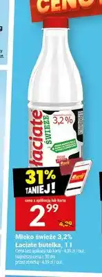 Twój Market Mleko świeże 3,2% Łaciate butelka oferta