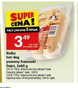 Twój Market Bułka hot-dog pszenny francuski Dakri 2-pak oferta