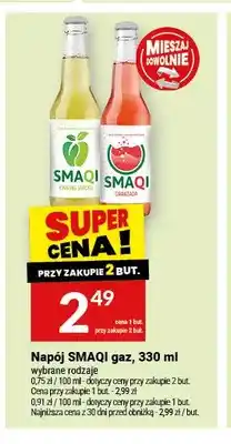 Twój Market Napój SMAQI gaz kwaśne jabłko oferta