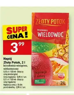 Twój Market Napój Złoty Potok brzoskwinia-winogrono oferta