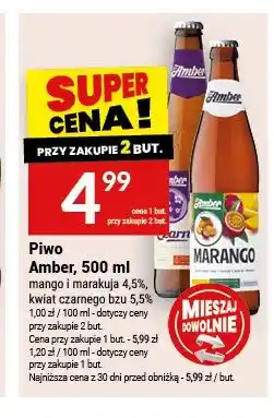 Twój Market Piwo Amber mango i marakuja 4.5% oferta