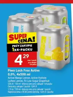 Twój Market Piwo bezalkoholowe Lech Free Active 0,0% Active Mango Lemon 4-pak oferta