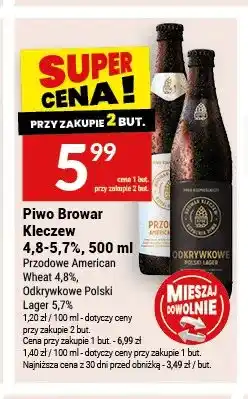 Twój Market Piwo Browar Kleczew Przodowe American Wheat 4.8% oferta