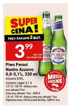 Twój Market Piwo Peroni Nastro Azzurro 0.0% oferta