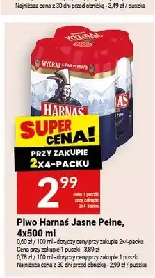 Twój Market Piwo Harnaś Jasne Pełne 4-pak oferta