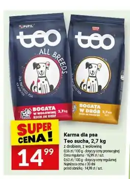 Twój Market Karma dla psa Teo sucha z drobiem oferta