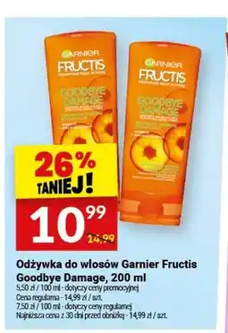 Twój Market Odżywka do włosów Garnier Fructis Goodbye Damage oferta