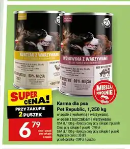 Twój Market Karma dla psa Pet Republic w sosie z wołowiną i warzywami oferta