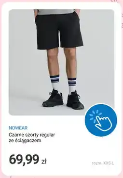 Smyk Czarne szorty regular ze ściągaczem NOWEAR oferta