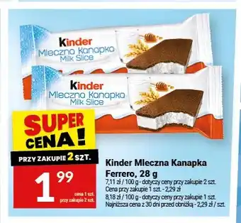 Twój Market Kinder Mleczna Kanapka Ferrero oferta