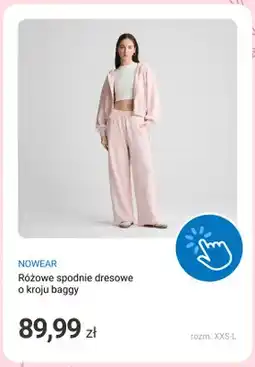 Smyk Różowe spodnie dresowe o kroju baggy NOWEAR oferta