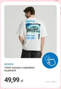 Smyk T-shirt oversize z nadrukiem na plecach NOWEAR oferta
