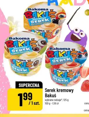 Serek kremowy o smaku waniliowym Bakuś