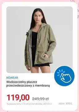 Smyk Wodoszczelny płaszcz przeciwdeszczowy z membraną NOWEAR rozm. XXS-L oferta