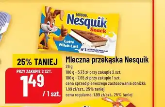 Polomarket Mleczna przekąska Nesquik oferta