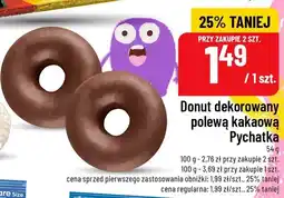 Polomarket Donut dekorowany polewą kakaową Pychatka oferta